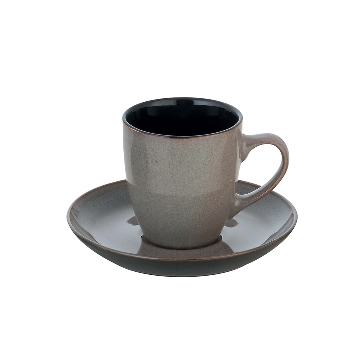 Stone Charm Piattino per Tazza Tè Grigio 15 cm 6 Pezzi