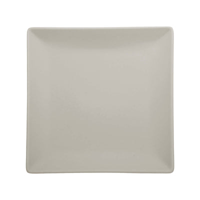 Boston Piatto Piano Quadrato Stoneware Sabbia Opaco 27x27 cm 6 Pezzi