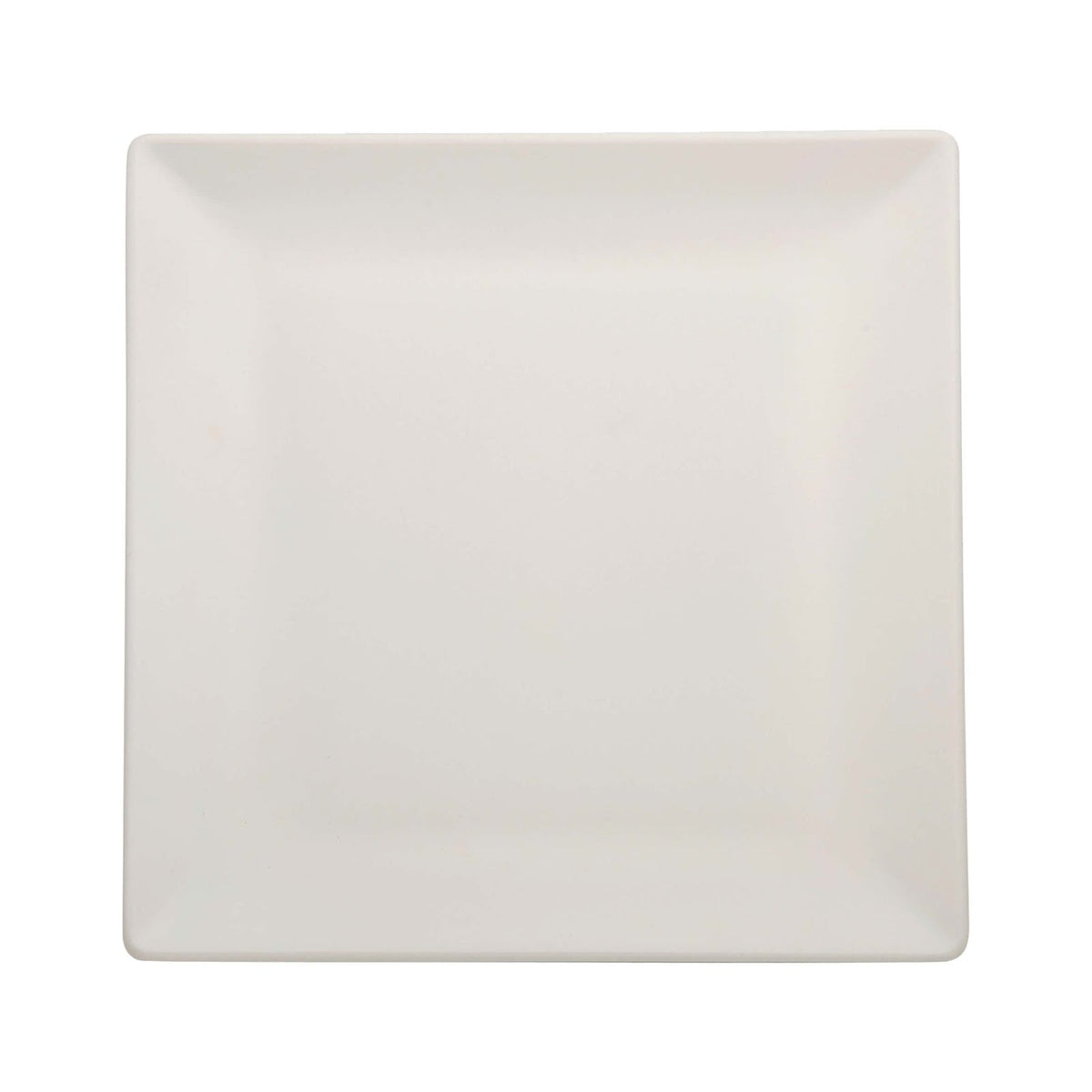 Boston Piatto Piano Quadrato Stoneware Bianco Opaco 27x27 cm 6 Pezzi