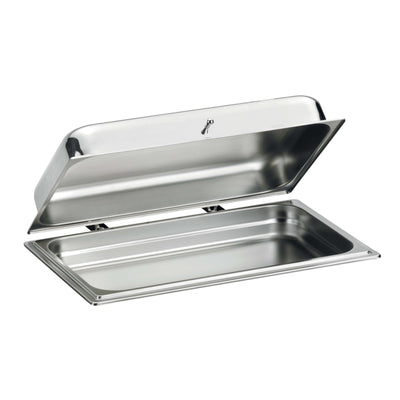 Pinti Caleido Chafing Dish Scaldavivande GN 1/1 Inox con Coperchio e Fornelletti
