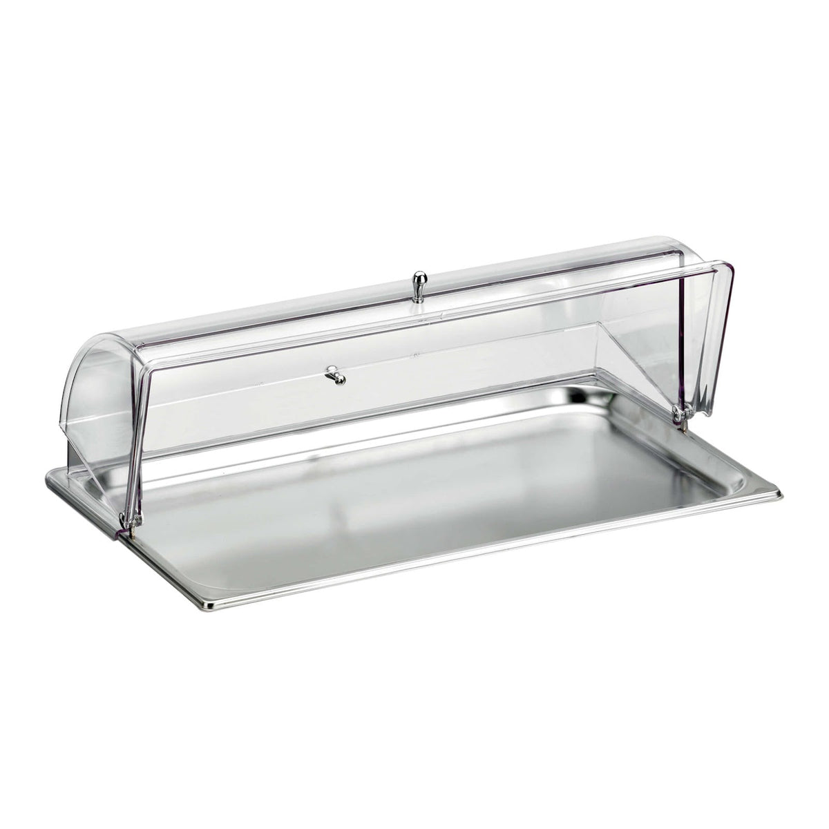 Pinti Caleido Vassoio Affettati Refrigerato GN 1/1 Inox con Coperchio in Policarbonato