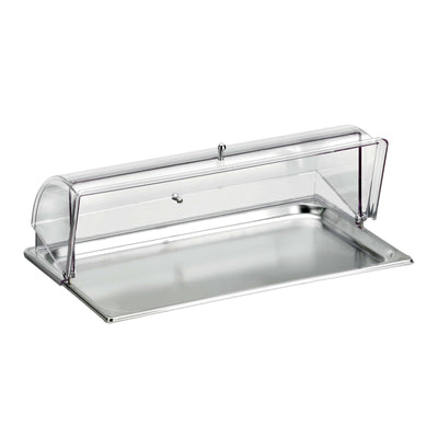 Pinti Caleido Vassoio Affettati Refrigerato GN 1/1 Inox con Coperchio in Policarbonato