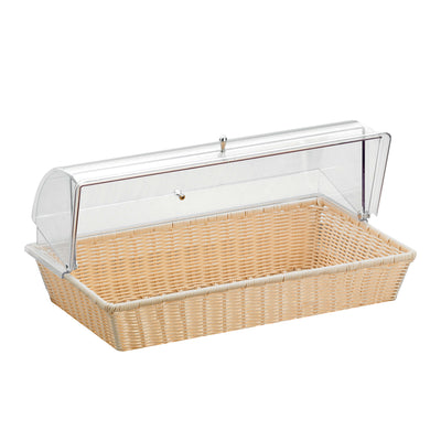 Pinti Caleido Cesta Pane GN 1/1 in Polirattan Paglia con Coperchio