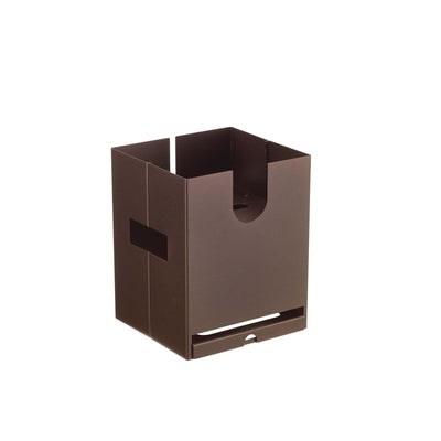 Pinti Caleido Base per Distributore in Acciaio Inox Finitura Caffè 35,5x19,5 cm H 24 cm