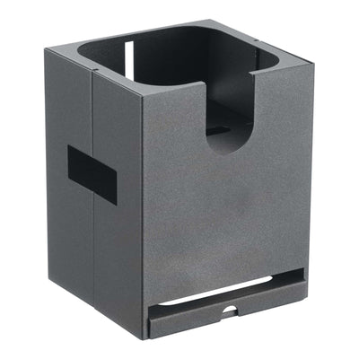 Pinti Caleido Base per Distributore Bevande Calde in Acciaio Inox Finitura Carbone 35,5x19,5 cm H 24 cm