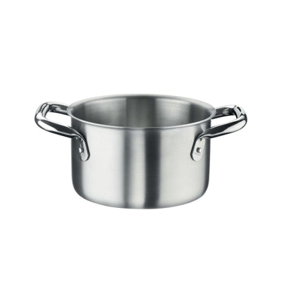 Pinti 3 Layers Casseruola Fonda 2 Manici in Acciaio Inox 18/10 Trimetallo Ø 20 cm 3,75 Litri
