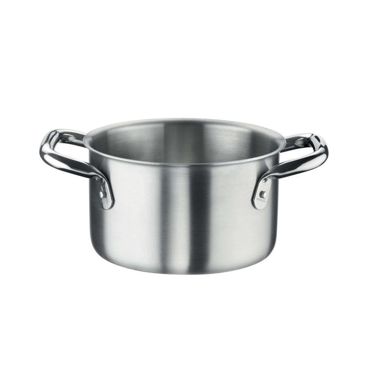 Pinti 3 Layers Casseruola Fonda 2 Manici in Acciaio Inox 18/10 Trimetallo Ø 24 cm 6,25 Litri