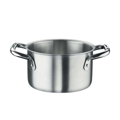 Pinti 3 Layers Casseruola Fonda 2 Manici in Acciaio Inox 18/10 Trimetallo Ø 28 cm 9,75 Litri