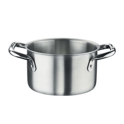 Pinti 3 Layers Casseruola Fonda 2 Manici in Acciaio Inox 18/10 Trimetallo Ø 32 cm 14,5 Litri