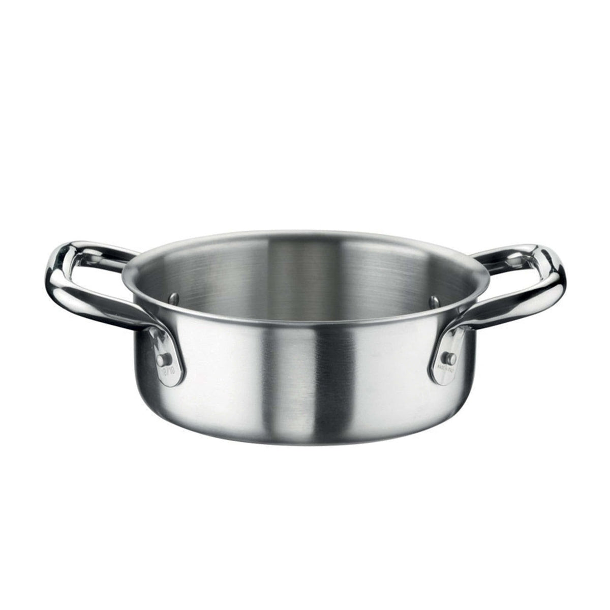 Pinti 3 Layers Casseruola Media 2 Maniglie Inox Trimetallo 32 cm 10,5 L