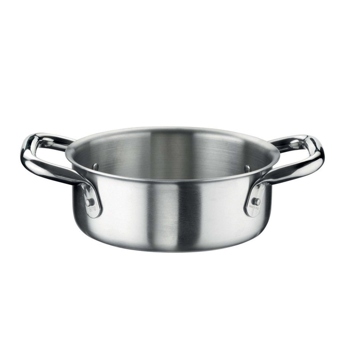 Pinti 3 Layers Casseruola Media 2 Maniglie Inox Trimetallo 36 cm 14,75 L
