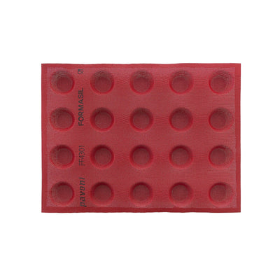 Formasil Stampo in Silicone Microforato 40x30 cm 20 Posti Tondi Ø 4,8 cm