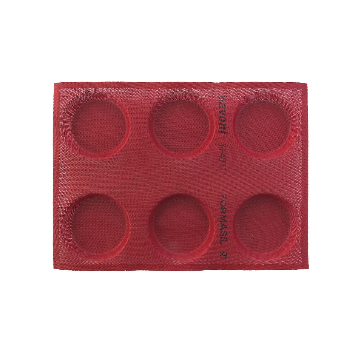 Formasil Stampo in Silicone Microforato 40x30 cm 6 Posti Tondi Ø 10 cm