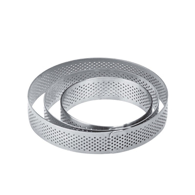 Fascia Tonda Microforata in Acciaio Inox Ø 19 cm H 3,5