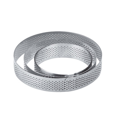 Fascia Tonda Microforata in Acciaio Inox Ø 23 cm H 3,5