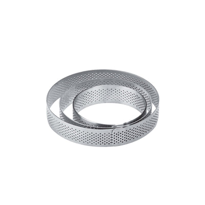 Fascia Tonda Microforata in Acciaio Inox Ø 9 cm H 2