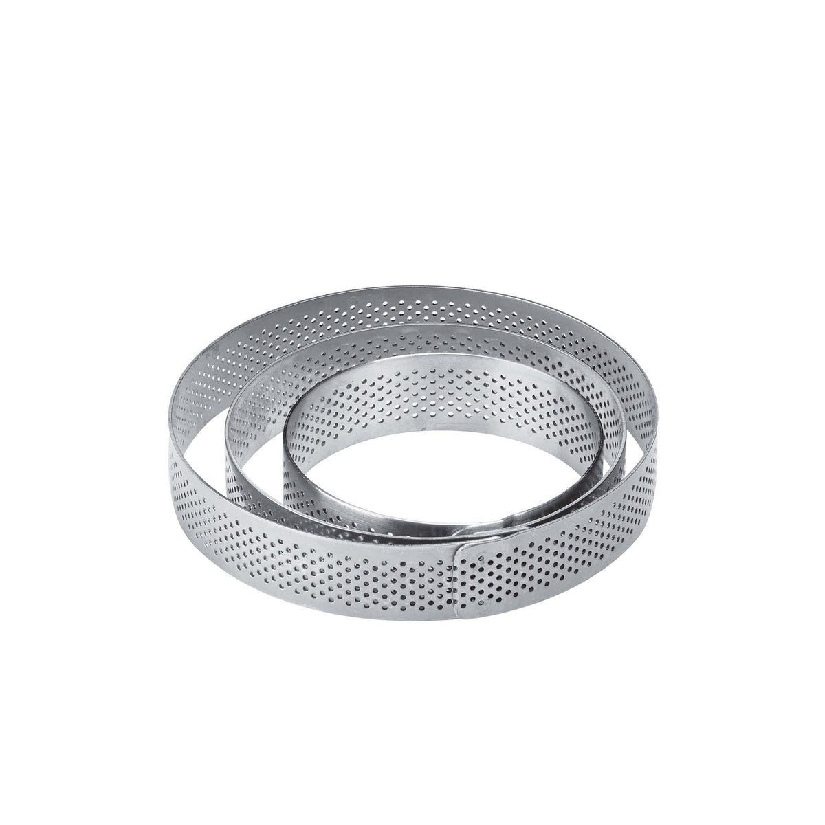 Fascia Tonda Microforata in Acciaio Inox Ø 11 cm H 2