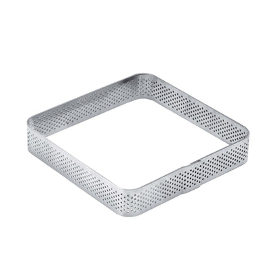 Fascia Quadrata Microforata in Acciaio Inox 19x19 cm H 3,5