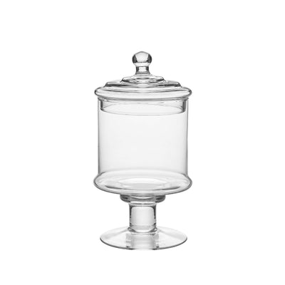 Barattolo in Vetro Soffiato con Coperchio Ø 14 cm H 28 cm
