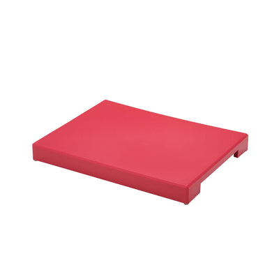 Tagliere Cut&Go Rosso in Polietilene 40x30 cm H 4 cm con Apertura Laterale
