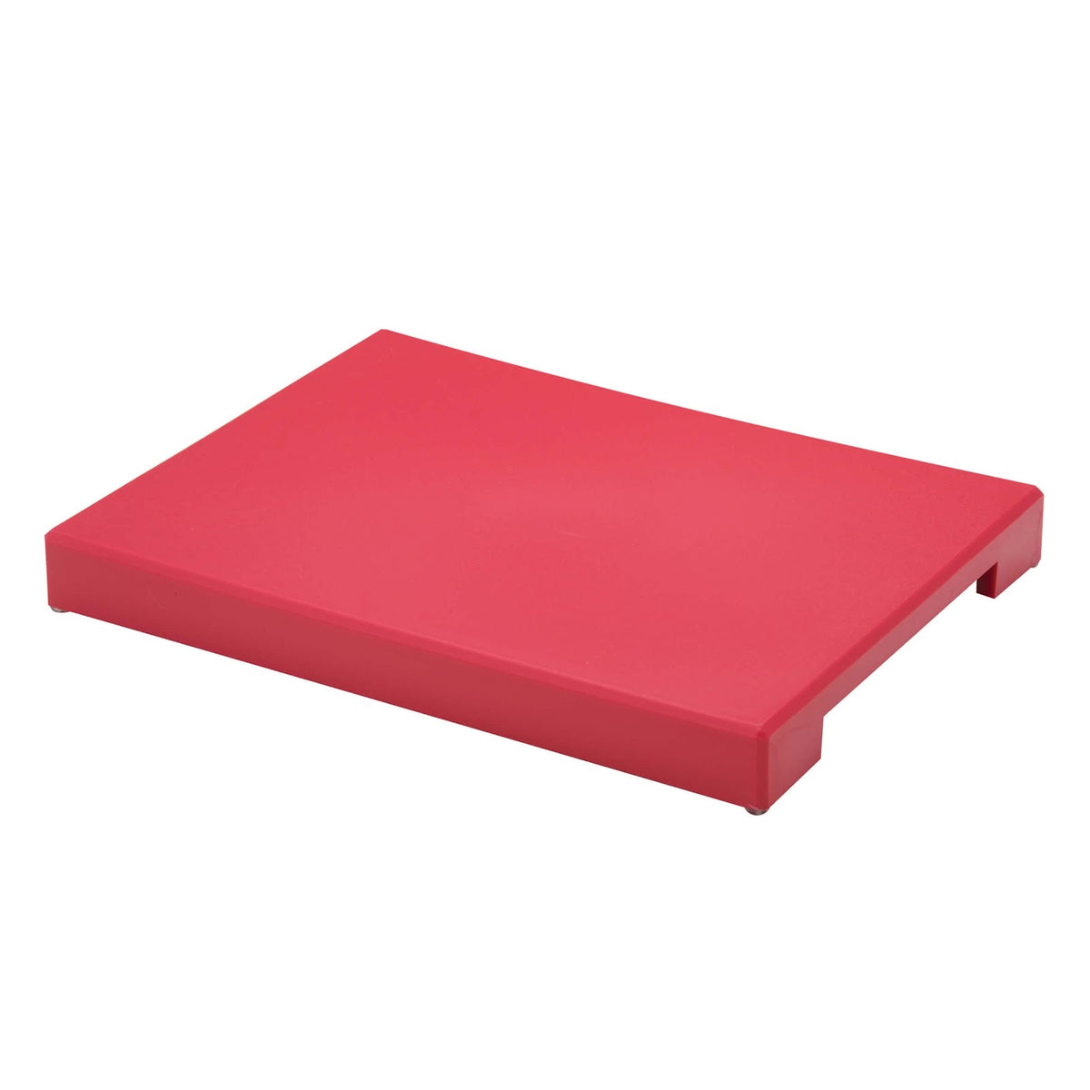 Tagliere Cut&Go Rosso in Polietilene 60x40 cm H 4 cm con Apertura Laterale