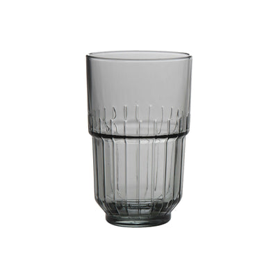 Linq Duratuff Bicchiere Beverage Impilabile Grigio Traslucido 41,4 cl 12 Pezzi