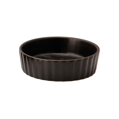 Coppetta Crème Brûlée Nera Opaca Ø 11 cm H 3,9 6 Pezzi