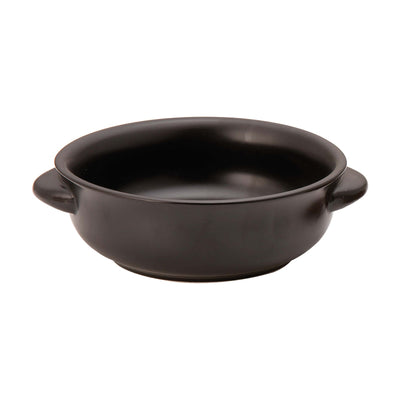 Tegamino Tondo con Manici Nero Opaco Ø 17 cm H 5 6 Pezzi