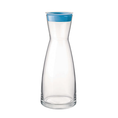 Bormioli Rocco Ypsilon Brio Caraffa 1 L con Tappo Azzurro 6 Pezzi