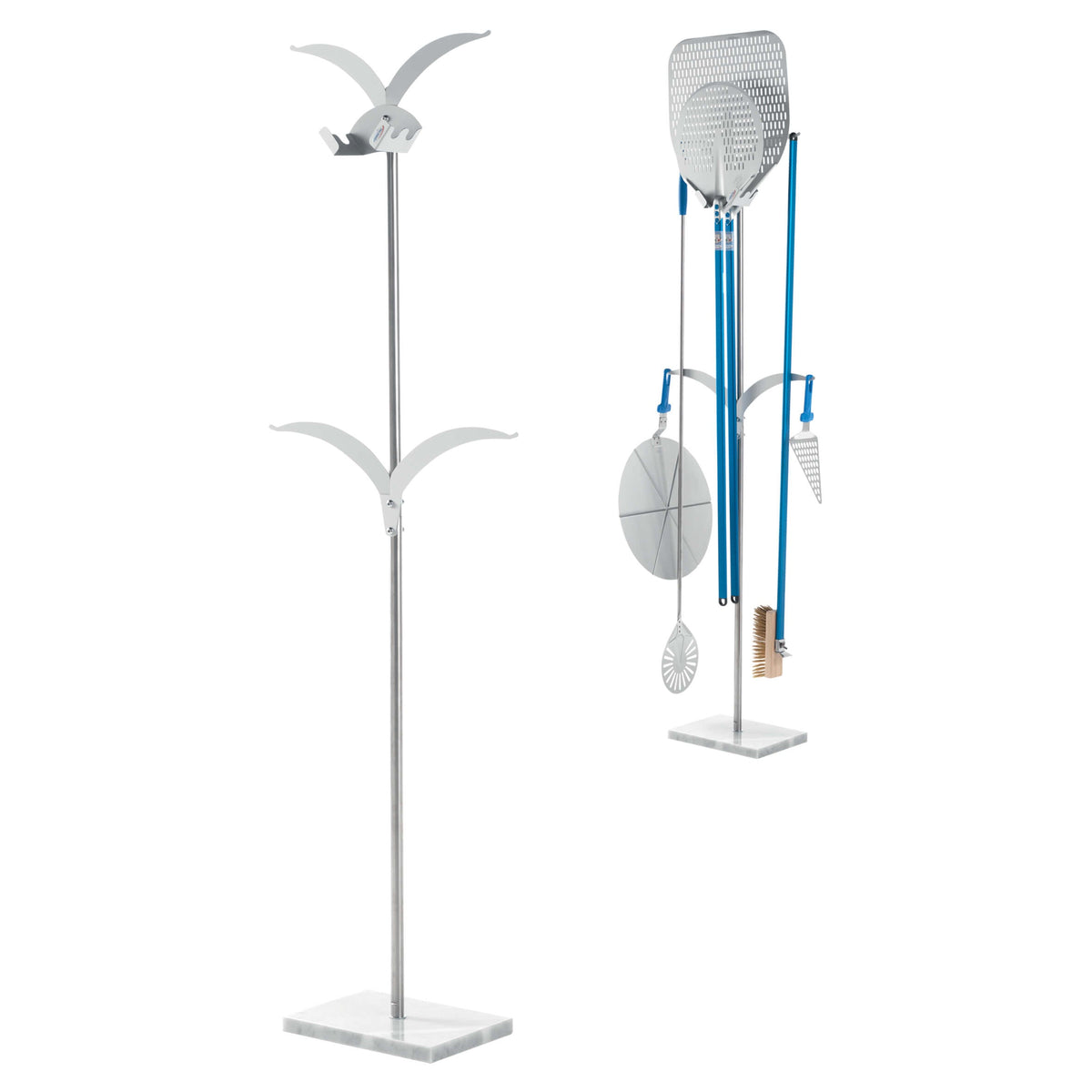 Gi.Metal Portapale e Accessori Autoportante Inox 57x25 cm H 183 cm
