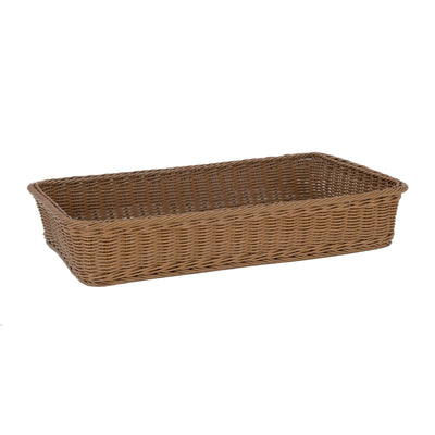 Cesta Buffet Gastronorm GN 1/1 in Vimini Plastificato Marrone H 10 cm