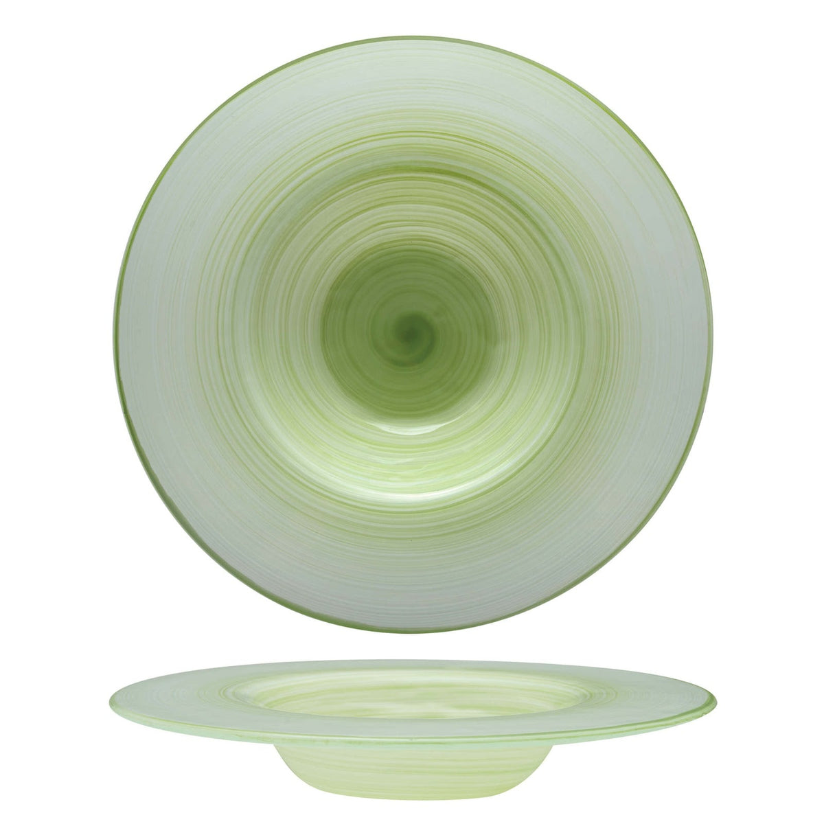Spira Pastabowl Bianco e Verde Ø 29 cm 6 Pezzi