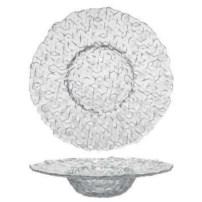 Cubik Piatto Pasta in Vetro 28 cm 6 Pezzi