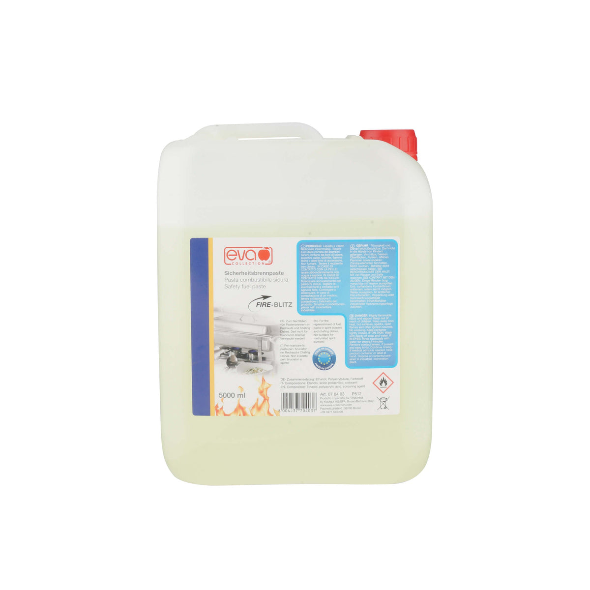 Combustibile Gel Liquido per Scaldavivande Tanica 5 Litri