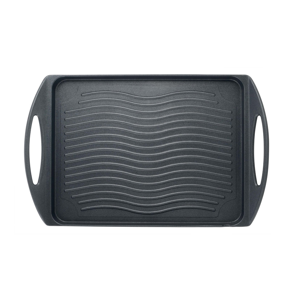 Piastra Grill in Alluminio Pressofuso Antiaderente Induzione 42x26,8 cm
