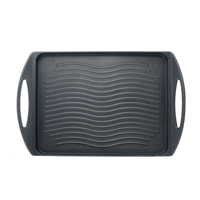 Piastra Grill in Alluminio Pressofuso Antiaderente Induzione 42x26,8 cm
