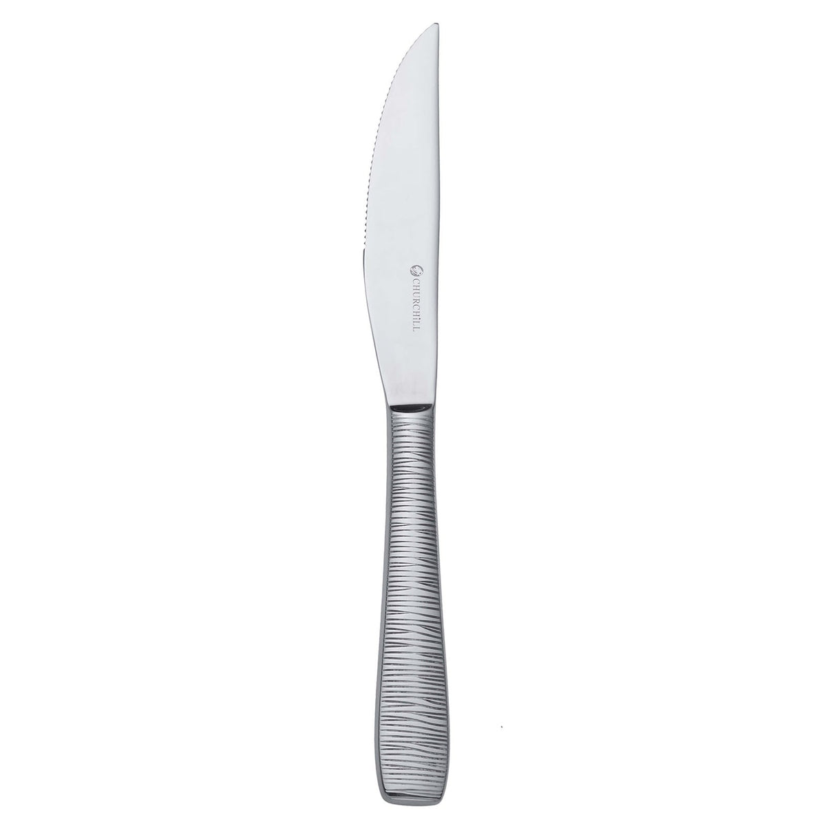 Churchill Bamboo Coltello Bistecca Acciaio Inox 18/10 Manico Pieno 12 Pezzi