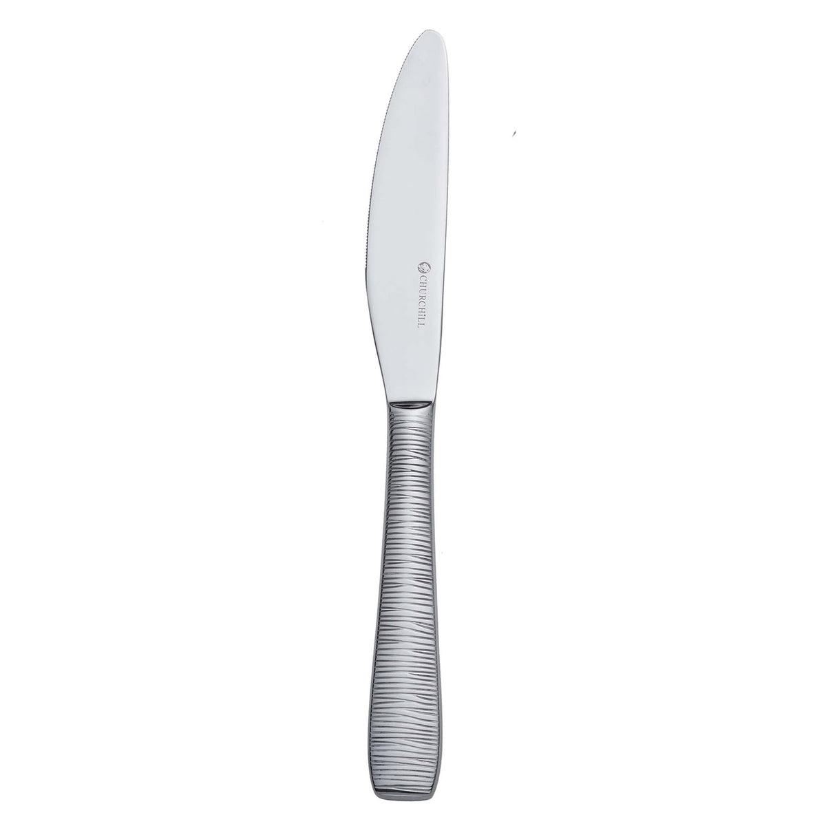 Churchill Bamboo Coltello da Tavola Acciaio Inox 18/10 Manico Pieno 12 Pezzi