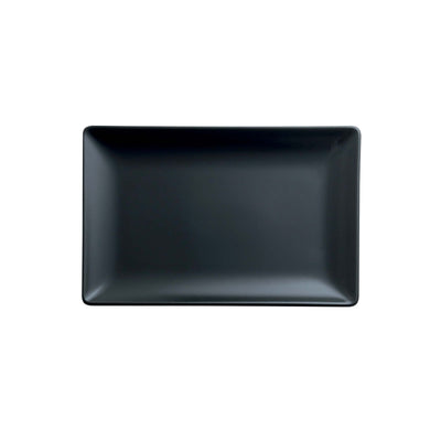 Boston Vassoio Rettangolare Stoneware Nero Opaco 20x13 cm 6 Pezzi