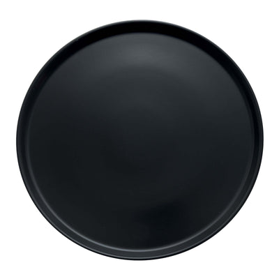 Piatto Pizza e Presentazione Stoneware Opaco Nero Ø33,5 cm 6 Pezzi