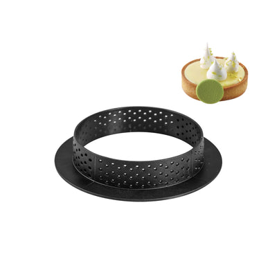 Fascia Tonda Microforata Antiaderente per Tartellette 8 cm H2 Confezione 6 Pezzi