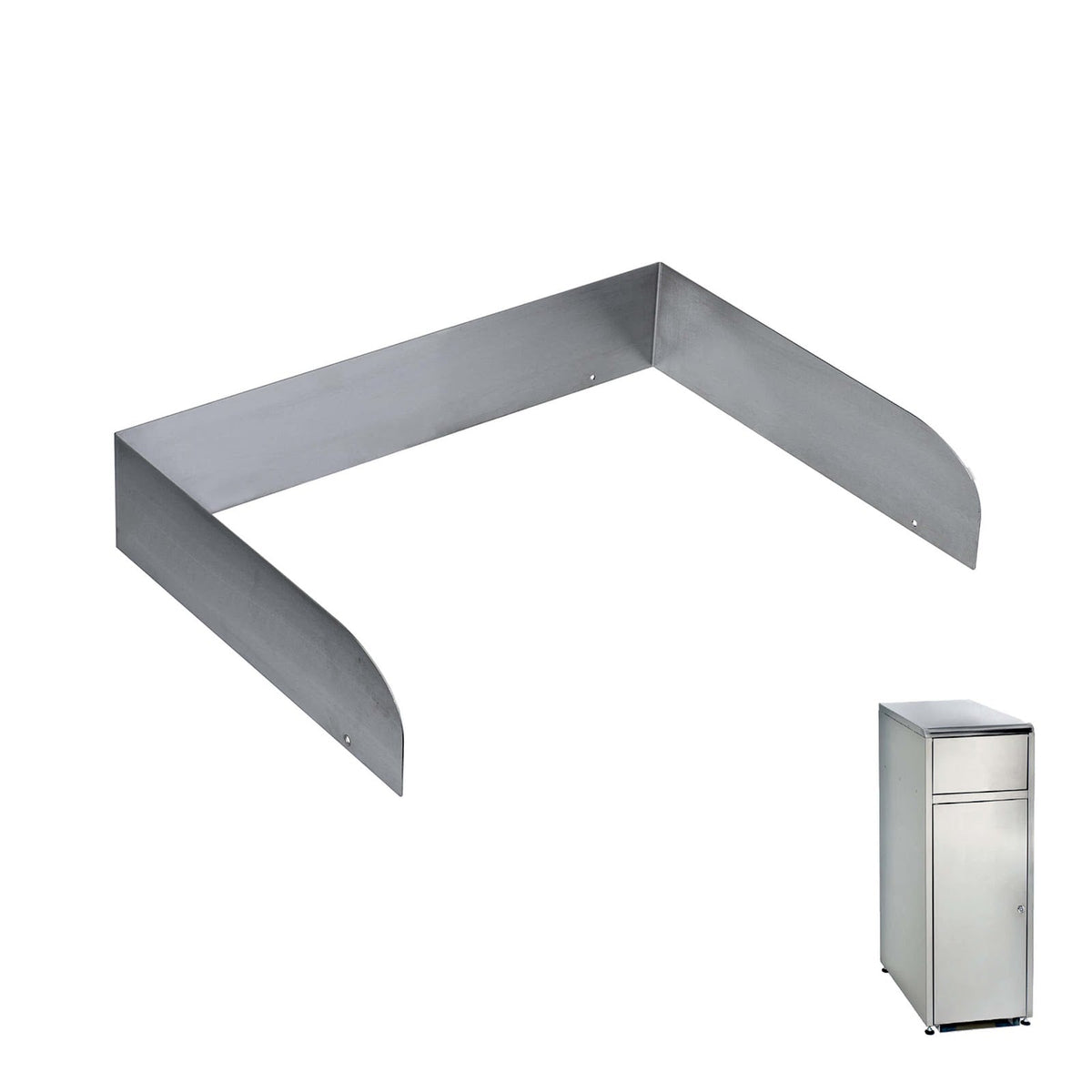 Guida Fermavassoi Inox per Contenitore Svuotavassoi 110 Litri