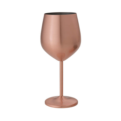 Mercury Calice Vino Acciaio Inox Rame Spazzolato 50 cl
