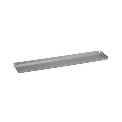 Vassoio Bar Pasticceria Inox 18/10 Angoli Aperti 50x10 cm H 1,5