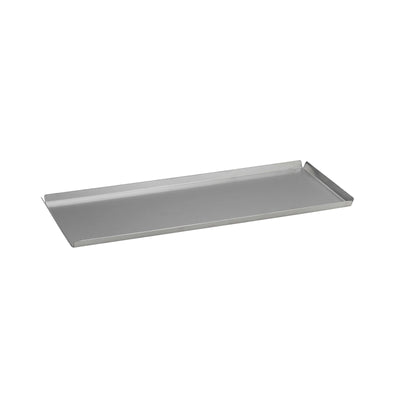 Vassoio Bar Pasticceria Inox 18/10 Angoli Aperti 50x20 cm H 1,5
