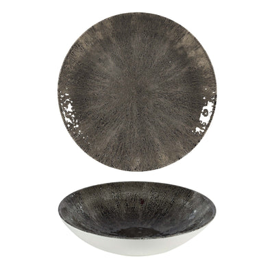 Churchill Studio Prints Stone Quartz Black Piatto Fondo Ceramica 24,8 cm 12 Pezzi