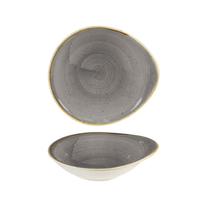Churchill Stonecast Coppa Ovale Grigia 18,5x16,8 cm 12 Pezzi