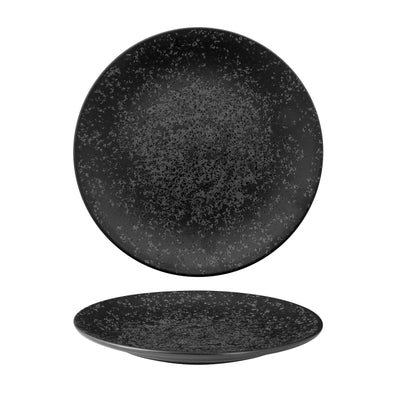 Churchill Menu Shades Caldera Ash Black Piatto Piano Ceramica 6 Pezzi
