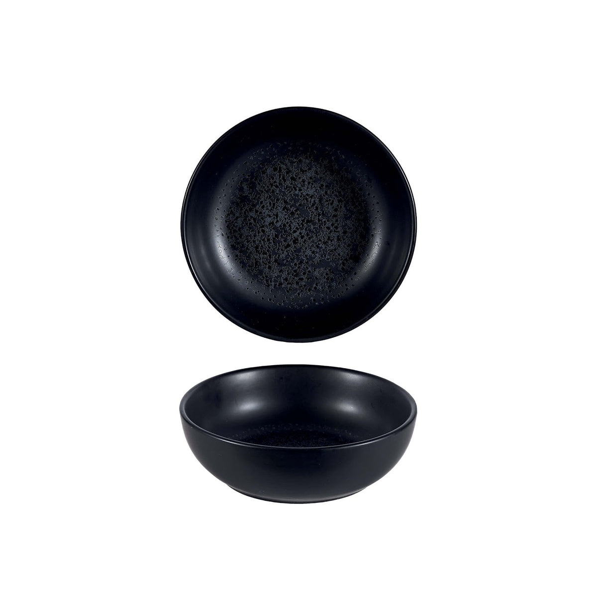 Churchill Menu Shades Caldera Ash Black Coppa Tonda Ceramica 16 cm 6 Pezzi
