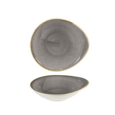 Churchill Stonecast Coppa Ovale Grigia 16x14,5 cm 12 Pezzi